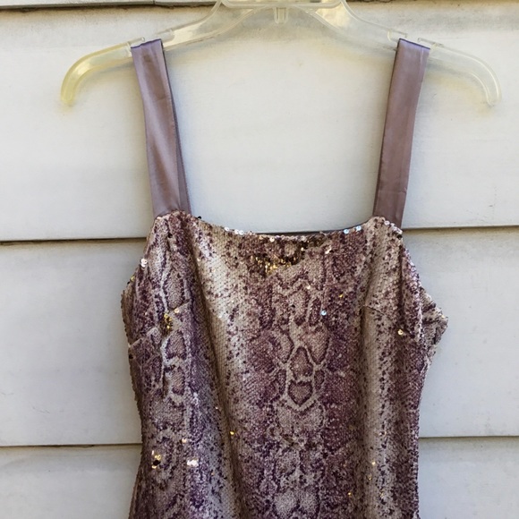 New Ramy Brook python print sequin mini dress 4 - Picture 4 of 9